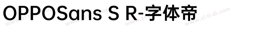 OPPOSans S R字体转换